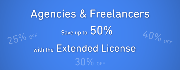 Agencies & Freelancers - Degressive prices available up to 50% off
