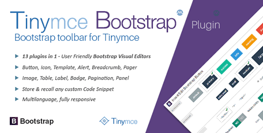 Bootstrap toolbar for tinyMce