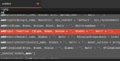 PHP Form Builder Sublime Text Completions