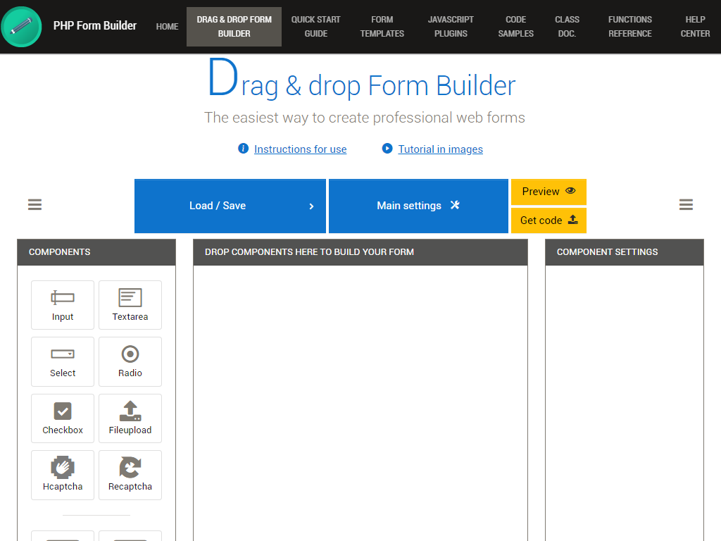 free drag and drop bootstrap builder